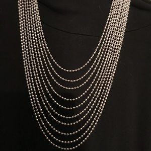 Silver Beaded Necklace